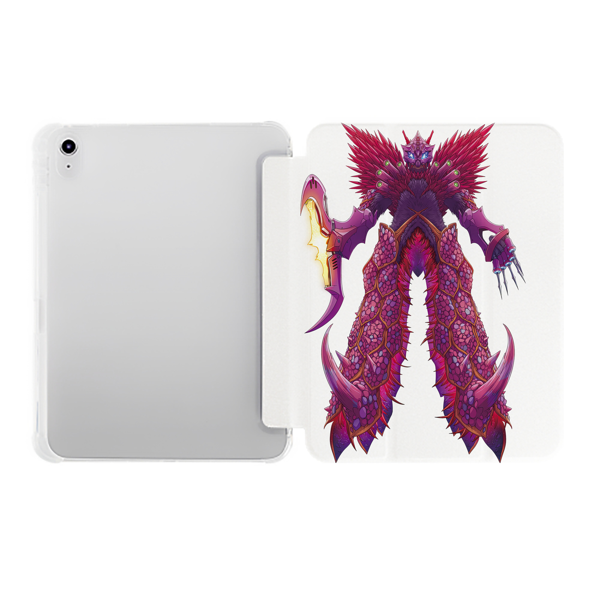 （画像用） ウルトラマン Ultraman IPad ケース ペン収納付き 三つ折りスタンド PUレザー×シリコン 対応機種9.5/10.5/10.9インチ